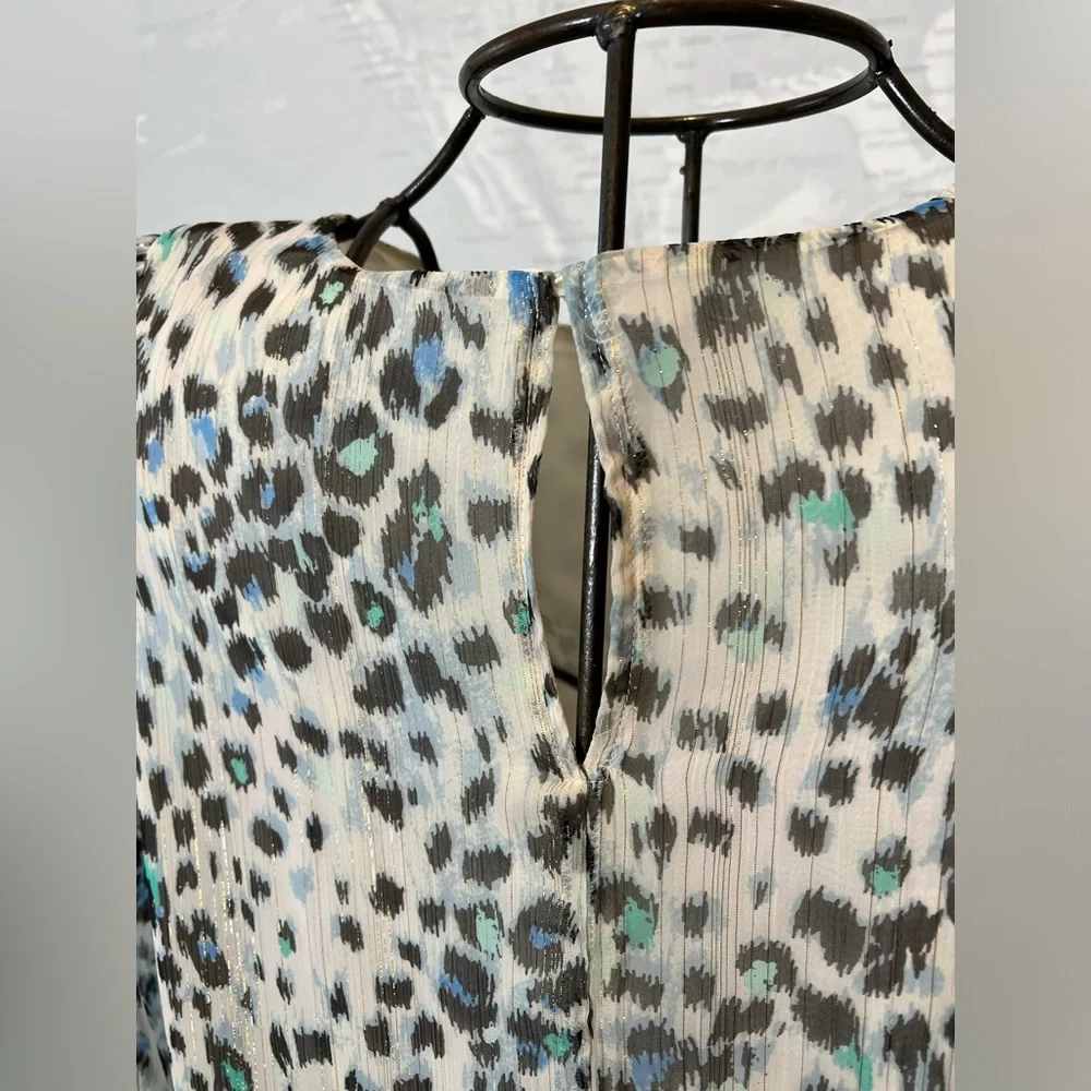 NWT Ann Taylor Loft Shimmer Animal Print Swing Dress XXL - Picture 6 of 7